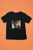 Clint Eastwood Baskılı Unisex Siyah Çocuk Tişört