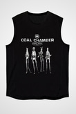 Coal Chamber Baskılı Unisex Siyah Kolsuz Tişört