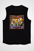 Coal Chamber Baskılı Unisex Siyah Kolsuz Tişört