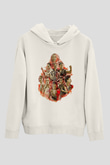 Cobra Kai Baskılı Beyaz Unisex Hoodie