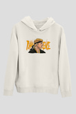 Cobra Kai Baskılı Beyaz Unisex Hoodie