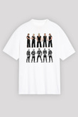 Cobra Kai Baskılı Beyaz Unisex Oversize Tişört - Tshirt