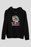 Cobra Kai Baskılı Unisex Siyah Hoodie