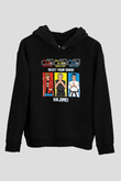 Cobra Kai Baskılı Unisex Siyah Hoodie