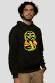 Cobra Kai Baskılı Unisex Siyah Hoodie