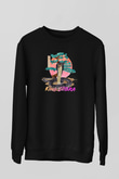 Cobra Kai Baskılı Unisex Siyah Sweatshirt