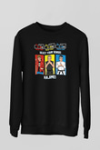 Cobra Kai Baskılı Unisex Siyah Sweatshirt