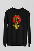 Cobra Kai Baskılı Unisex Siyah Sweatshirt
