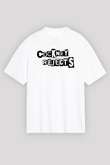 Cockney Rejects Baskılı Beyaz Unisex Oversize Tişört - Tshirt
