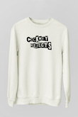 Cockney Rejects Baskılı Beyaz Unisex Sweatshirt