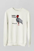 Cockney Rejects Baskılı Beyaz Unisex Sweatshirt