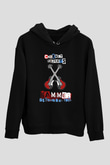 Cockney Rejects Baskılı Unisex Siyah Kapüşonlu Sweatshirt