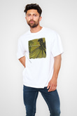 Coheed and Cambria Baskılı Unisex Beyaz Oversize Tişört