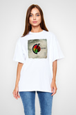 Coheed and Cambria Baskılı Unisex Beyaz Oversize Tişört