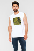 Coheed and Cambria Baskılı Unisex Beyaz Kolsuz Tişört