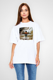 Coheed and Cambria Baskılı Unisex Beyaz Oversize Tişört