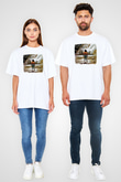 Coheed and Cambria Baskılı Unisex Beyaz Oversize Tişört
