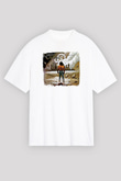 Coheed and Cambria Baskılı Unisex Beyaz Oversize Tişört