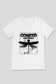 Coheed and Cambria Beyaz Unisex V Yaka Tişört