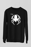 Cold Baskılı Unisex Siyah Sweatshirt