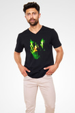 Command and Conquer Siyah Unisex V Yaka Tişört T-Shirt