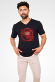 Command and Conquer Siyah Unisex V Yaka Tişört