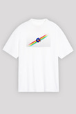 Commodore 64 Baskılı Beyaz Unisex Oversize Tişört - Tshirt