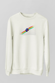 Commodore 64 Baskılı Beyaz Unisex Sweatshirt