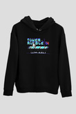 Commodore 64 Baskılı Unisex Siyah Kapüşonlu Sweatshirt
