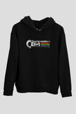 Commodore 64 Baskılı Unisex Siyah Kapüşonlu Sweatshirt