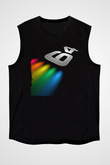 Commodore 64 Baskılı Unisex Siyah Kolsuz Tişört - Tshirt