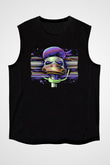 Commodore 64 Baskılı Unisex Siyah Kolsuz Tişört - Tshirt
