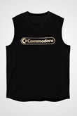 Commodore 64 Baskılı Unisex Siyah Kolsuz Tişört - Tshirt