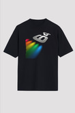 Commodore 64 Baskılı Unisex Siyah Oversize Tişört - Tshirt