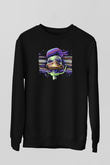 Commodore 64 Baskılı Unisex Siyah Sweatshirt
