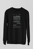 Commodore 64 Baskılı Unisex Siyah Sweatshirt