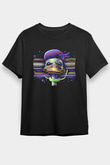 Commodore 64 Baskılı Unisex Siyah Tişört - Tshirt