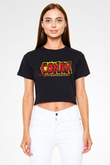 Conan the Barbarian Siyah Crop Top Tişört