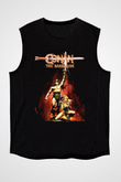 Conan The Barbarian Siyah Unisex Kolsuz Tişört