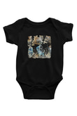 Converge Baskılı Unisex Siyah Bebek Body - Zıbın