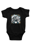 Converge Baskılı Unisex Siyah Bebek Body - Zıbın