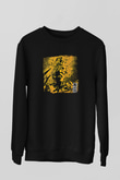 Converge Baskılı Unisex Siyah Sweatshirt