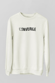 Converge Beyaz Unisex Sweatshirt