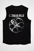 Converge Siyah Unisex Kolsuz Tişört