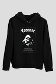 Coroner Siyah Unisex Hoodie
