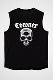Coroner Siyah Unisex Kolsuz Tişört