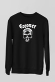 Coroner Siyah Unisex Sweatshirt