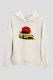 CorvetteBeyaz  Unisex Hoodie
