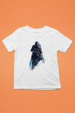 Counter Strike Baskılı Beyaz Unisex Beyaz Çocuk Tişört - Tshirt