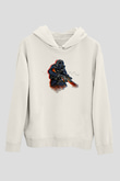 Counter Strike Baskılı Beyaz Unisex Kapüşonlu Sweatshirt